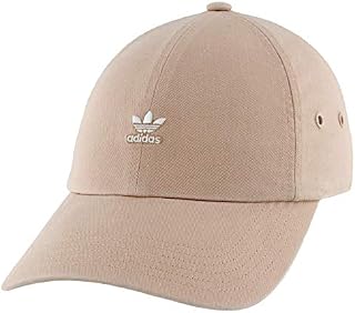 adidas Originals Women's Mini Logo Relaxed Cap, Ash Pearl Pink, ONE SIZE