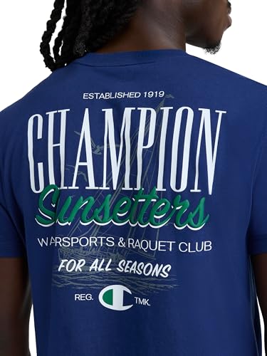 Image of Champion Men's Classic Graphic Short Sleeve T-Shirt, Standard Fit, Champion Club Graphics