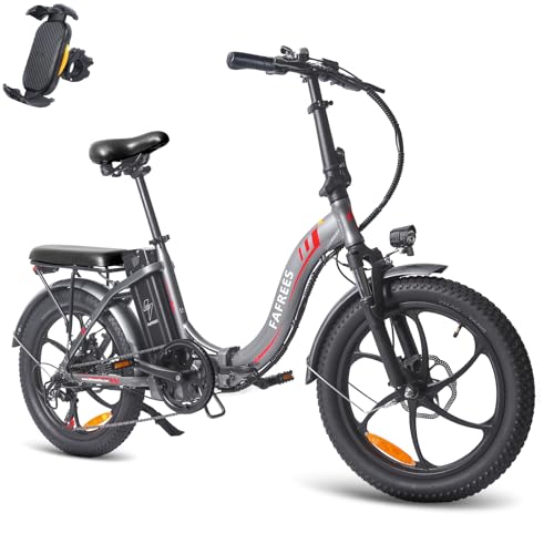 Fafrees F20 Klappbar E Bike Fatbike mit 36V 18AH Akku für Erwachsene [ Offiziell ] E-Bike 20 Zoll Damen Elektrisches Fahrrad 250W, 25km/h E Mountainbike Herren, E Klapprad bis 140 kg
