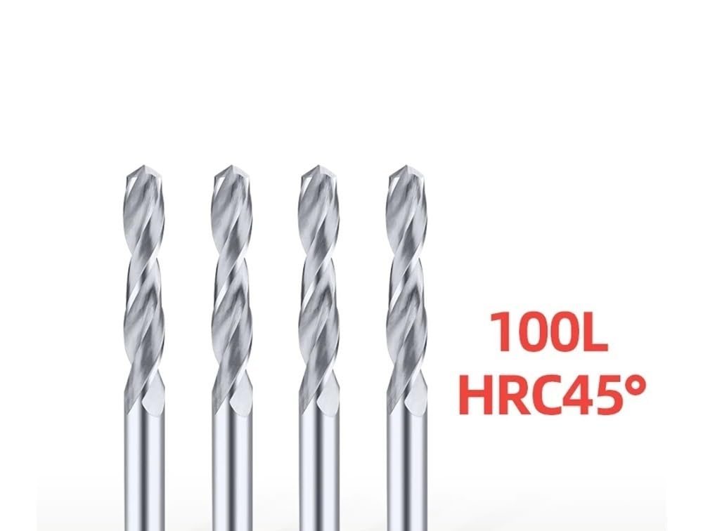 Punte da trapano in metallo duro HRC55° Lunghezza totale 100 mm Utensili for torni CNC Foratura di metalli duri elicoidali in acciaio al tungsteno 2,1-20,0(HRC55,11.8MM_100MM)