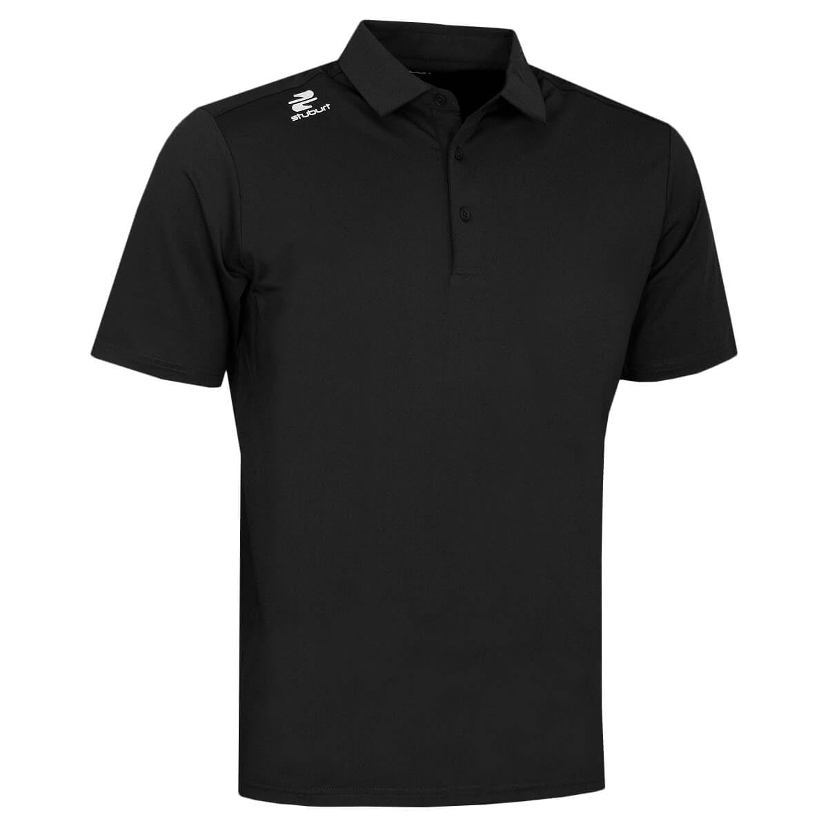 Stuburt Golf Mens Urban Performance Golf Polo Shirt - Black - XL