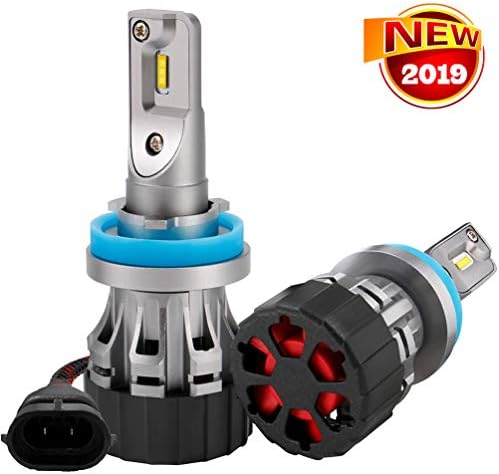 Ysding H11/H8/H9 LED Headlight Blubs Conversion Kit with CSP Chips 8000LM 6000K Cool White and IP67 Waterproof Function