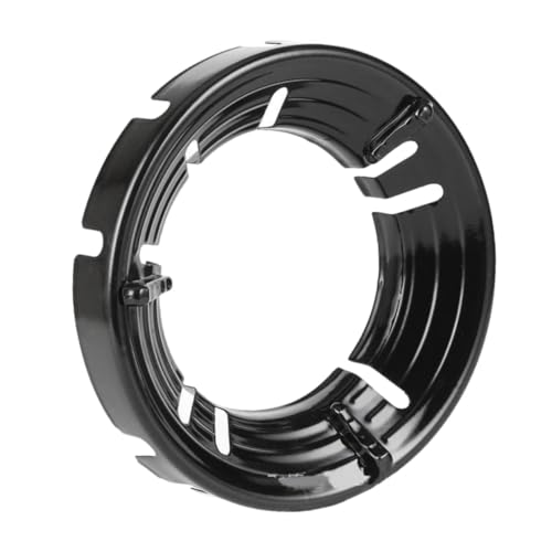 ELAYARD Cubierta Ahorradora de Energía para Estufa de Gas con Ranuras Protector contra Viento y Soporte de Esmalte Duradero para Hogar y Restaurante