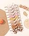10PCS Doboi Baby Girls Headbands Hair Bows Nylon Linen Hairbands Handmade Hair Accessories for Newborn Infant Toddlers Little Girl and Kids 3.5Inches