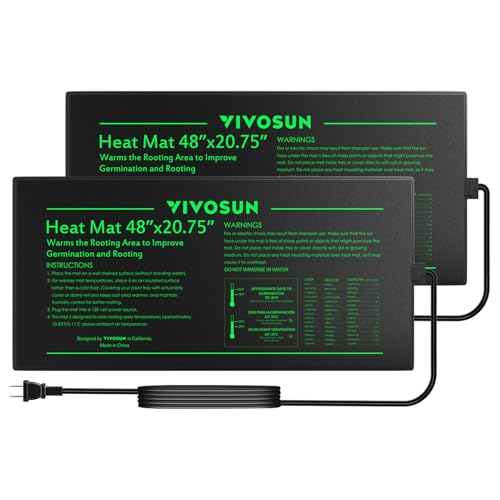 VIVOSUN 2-Pack Waterproof Seedling Heat Mat