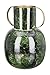 Produktbild GILDE grüne Deko bauchige Vase Blumenvase aus Metall - Deko Wohnzimmer Geschenk für Frauen Geburtstag Muttertag - Höhe 30 cm