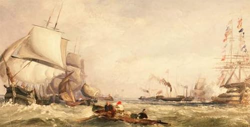 Lienzo cuadro Regata Cowes para decorar salones elegantes pintura de paisaje marítimo