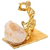 UTHCLO Kleiner Bergmann mit Natürlichem Mineralien Ornament Handgefertigte Mineralstein Figur Stabile Wohnraum Dekoration für Schreibtisch und Büro