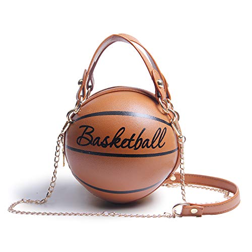 Lanpet Women Crossbody Bags Basketball Shaped PU Handbags Adjustable Strap Shoulder Messenger Bag2
