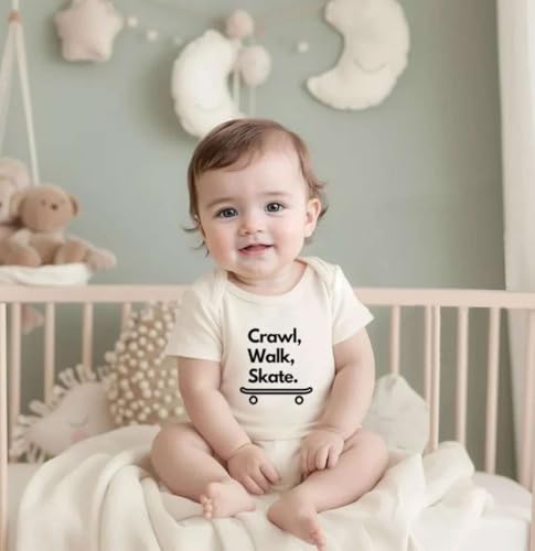 SHIRTZIE DESIGNS Crawl Walk Skate Onesie
