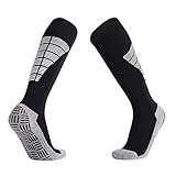 Karlak Slip Sport Knee High Socks Athletic Socks for Mens and Women Running Training Football