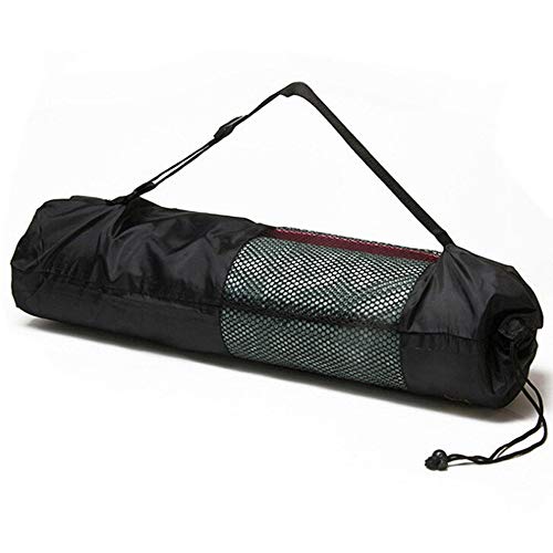 Sac de transport portable en nylon pour tapis de yoga - Sangle centrale réglable - Confortable et respectueux de l'environnement, M, Nylon, Autres pierres précieuses