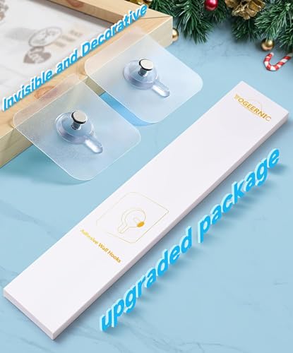 Image of Self Adhesive Heavy Duty Wall Hooks for Hanging Transparent Stainless Steel Waterproof Hooks for Kitchen, Bathroom, Home & Office (Hanging Photo Frames)