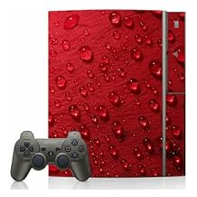 Red Rose Dew Skin for Sony Playstation 3 Console