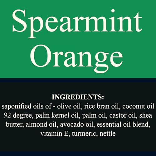 Traverse Bay Bath and Body Spearmint Orange Essential Oil Soap - 2 Pack image 5