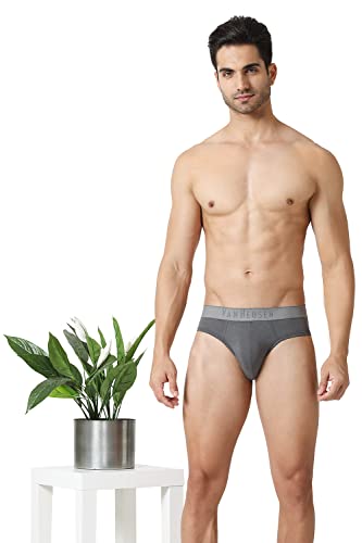 Image of Van Heusen Men Breathable AIR Series Brief - Cotton Elastane - Colour Fresh, Mesh Stretch, Ultra Soft