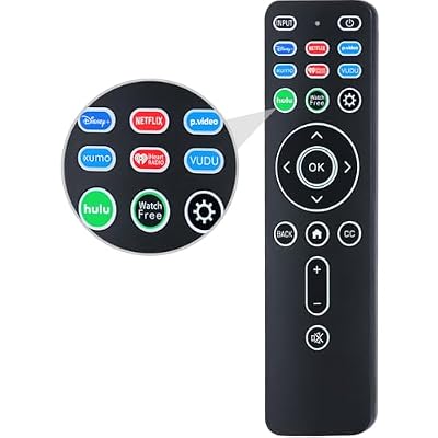 Universal Backlit Remote XRT260 Replacement for All Vizio Smart TVs with Shortcut Buttons Disney, Netflix, Video, Hulu, XUMO, VEDU, iHeart Radio and More