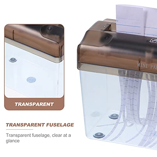 NUOBESTY A4 Mini Triturador Manual de Manivela de Arquivo de Documentos De Papel Trituradora De Pape