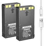 DMMNS 2-Pack Upgrade 7000mAh Rechargeable Batteries,Replacement for LIT-22 Rechargeable Lithium Battery Pack,Compatible with Trail Camera Flex Series(M,Dark,S-Dark,S,G-36,Flex-Plus)