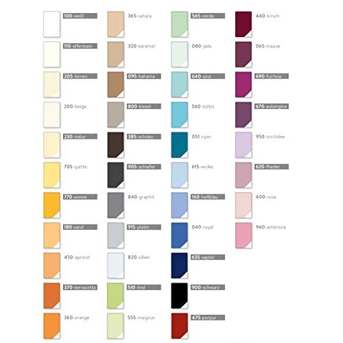 Estella Mako Jersey Spannbettlaken in 41 Farben 90 - 100x200 cm 4 ESTELLA Doppelpack Feinjersey Spannbetttuch, Spannbettlaken 90x200 cm bis 100x200 cm Farbe 915 Platin