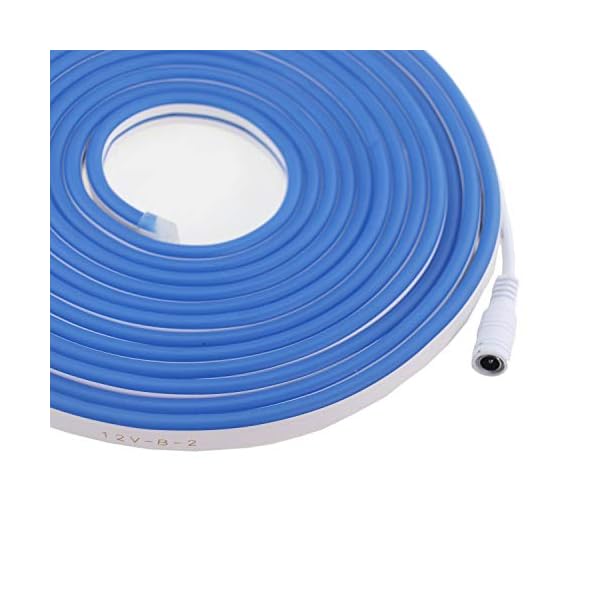 Rextin 16. 4ft dimmable white led light strip flexible silicone led neon rope lights dc12v ip67 for diy indoor & outdoor sign letters kichen clubs shopping malls holiday event - image 3