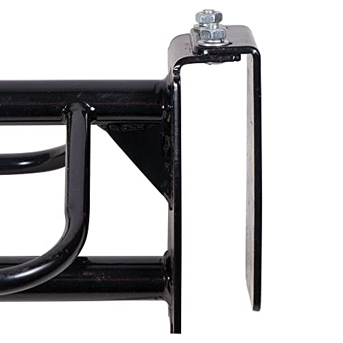 EASY-UP Saddle Rack with Pad Bar for Horse Enthusiast | Heavy-Duty Saddle Rack Wall Mount | Western & English Saddle Rack | Keeps Tack Organized | Portable Rack w/Single Pad Rack | Color Black