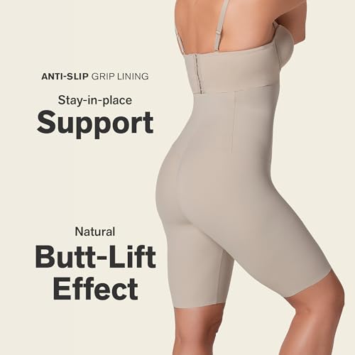 Leonisa high waist tummy control anti chafing sculpting shaper short for women3