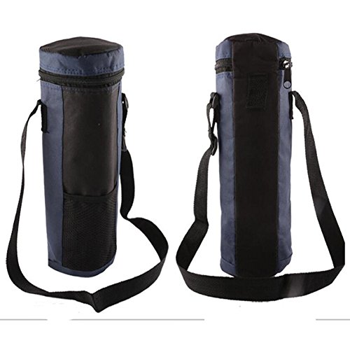 Etbotu 600D Oxford Cloth Round Ice Bags Large Capacity Folding Ice Bag Lunch Ice Pack For Home, Office, Camping, Travelling etc, navy blue