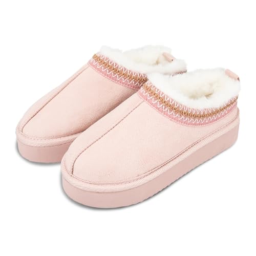 Jessica Simpson Girl's Microsuede Platform Clog Slipper, Dusty Pink, Medium by Jessica Simpson - Used condition - Image 4