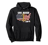 USS Boxer LHD-4 Landing Helicopter Dock Veterans Day Father Pullover Hoodie