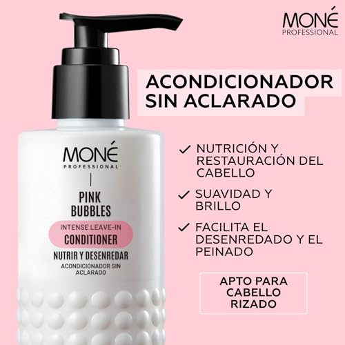 MONÉ PROFESSIONAL - Acondicionador Sin Aclarado - Leave in conditioner - Acondicionador pelo seco dañado - Pelo rizado - Desendesenredante pelo - Brillo - Protección - 150 ml - imagen 2