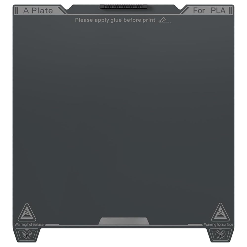 3IDEA CR K1C Smooth PEI Build Plate Without Soft Magnetic Sticker, 3D Printer Smooth PEI Print Bed Platform for K1C, K1, Ender3 V3/KE/SE, Ender 3 S1/Pro, Ender 5 S1 3D Printer 235 * 235mm