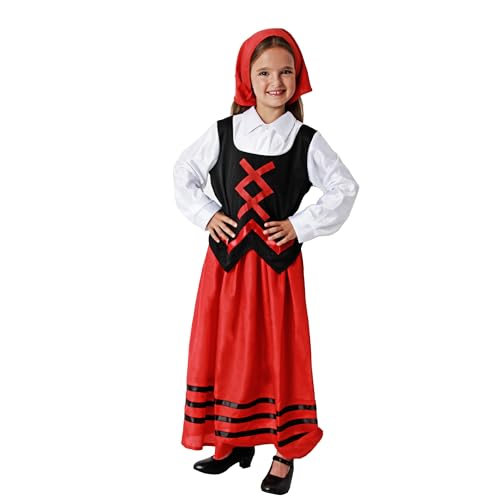 Genérico Disfraz Pastora Infantil (Talla 10-12 años)