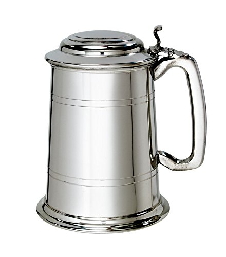 Wentworth PewterStandard Lidded 1 Pint Pewter Tankard