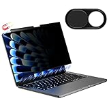 CloudValley Magnetic Privacy Screen for Macbook Pro 16 & 16.2 Inch 2021-2025(M1, M2, M3, M4), Easy On/Off Removable Matte Anti Spy Glare Blue Light Filter with Camera Cover