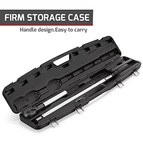 Image of 3 /4-Inch Drive Click Torque Wrench (100-600ft.lb / 135-815Nm) Dual-Direction Adjustable Torque Wrench Set