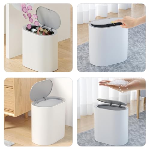 Caneca de basura con tapa y capacidad de 8 litros miniatura 5