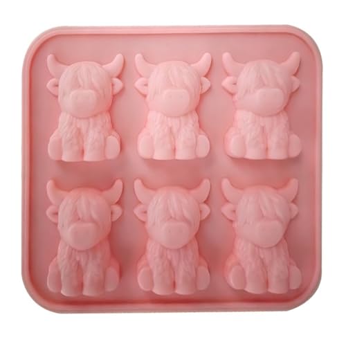 Molde de cubitos de hielo silicona vaca montesa 3D miniatura 1