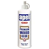 Premium Wood Glue 16 oz. Bottle, Water Resistant Clear PVA Glue For Woodworking And Hobbies,...