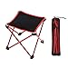 YINHAO KORAMAN Ultraleggero Portatile Pieghevole Sgabello Outdoor Sedia Pieghevole Pony Zha Lega di Alluminio Pesca Schizzi Sedia (Colore: Rosso)