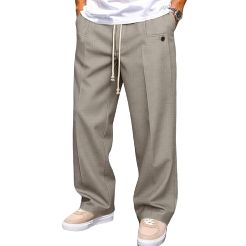 Pantalon homme léger stretch Onsoyours à coupe droite et poches
