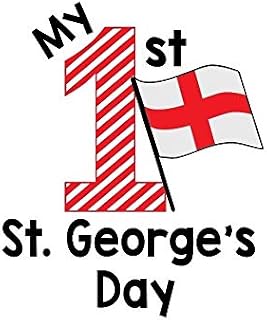 My First St Georges Day Outfit. T-shirt & / or Bib Babys gift. Babys gift. England.