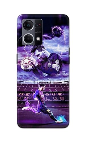 Image of Printed Hard Back Cover Case for Oppo Reno7 4G | Oppo Reno 7 4G Back Cover (Famous Football Player) -1111