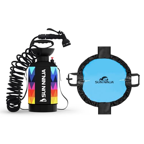 SUN NINJA Portable Shower Bundle with Wetsuit Changing Mat miniatura 1