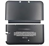 Replacement Front Back Faceplate Plates Upper & Back Battery Housing Shell Case Cover for 3DS XL / 3DS LL Game Console - Black