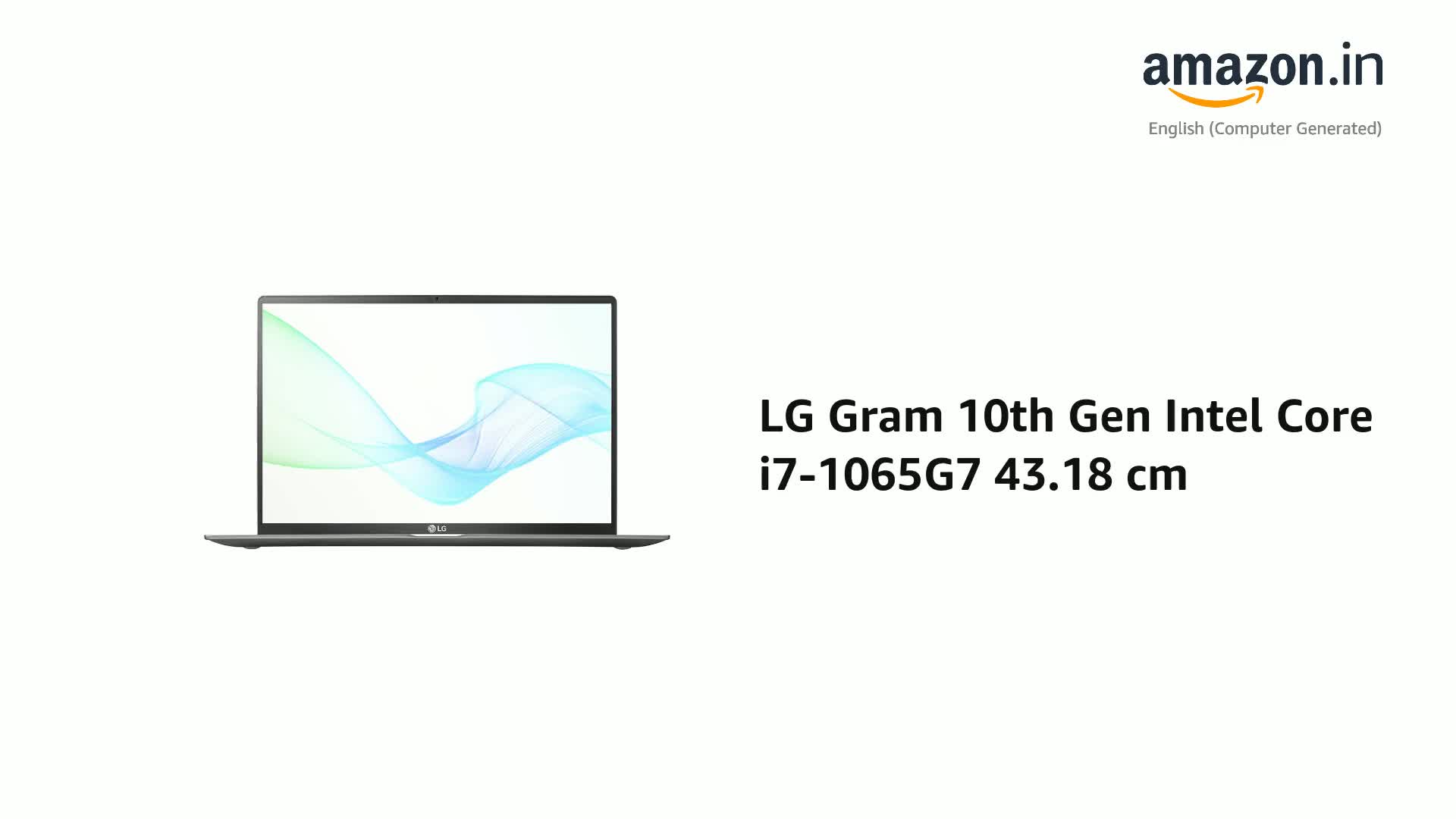 LG Gram 17 Intel 10th Gen i7 Thin & Light Laptop