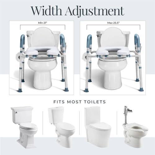 Toilet-Seat-Risers-For-Seniors-Width-and-Height-Adjustable-Raised-Toilet-Seat-With-handles-for-Elderly-Handicap-Elevated-Pregnant-Fit-Any-Toilet-Toilet-Seat-Riser-Heavy-Duty-Up-To-400lbs Toilet Seat Risers For Seniors Width and Height Adjustable Raised Toilet Seat With handles for Elderly Handicap Elevated Pregnant Fit Any Toilet Toilet Seat Riser Heavy Duty Up To 400lbs