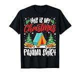 Photo Gallery camping xmas pajama shirt camper christmas holiday maglietta Photo Gallery camping xmas pajama shirt camper christmas holiday maglietta