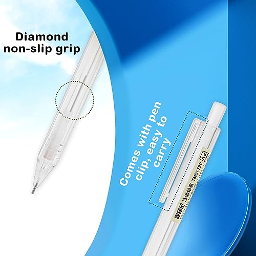 TIESOME 6PCS Transparent Mechanical Pencil Set - Image 3