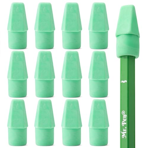 Image of Mr. Pen- Pencil Erasers Toppers, 120 Pack, Green, Erasers for Pencils | Pencil Top Erasers, Pencil Eraser